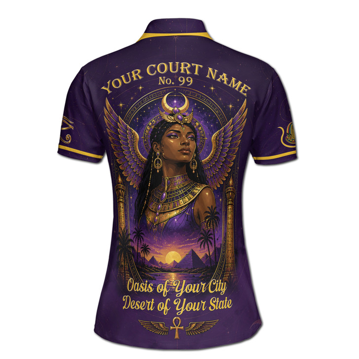 egyptian-queen-imperial-court-women's-polo-shirt-personalized-court-name-s-5xl-15