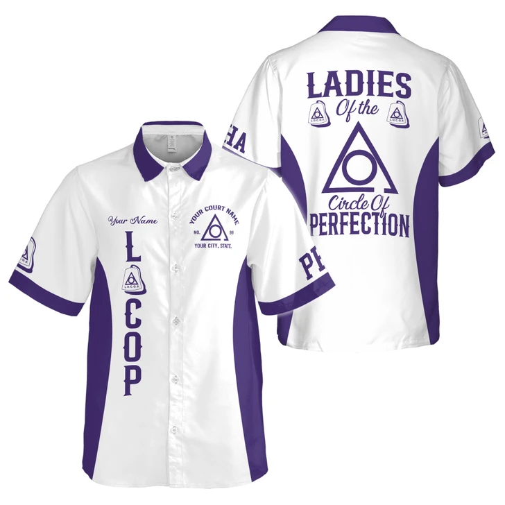 Custom LOCOP Button Down Shirt S-5XL - Personalize Court Name Gift