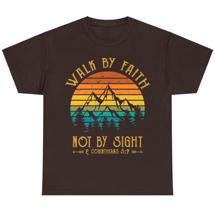 Walk By Faith Not By Sight Tshirt Bible Verse Gift Christian T-Shirt