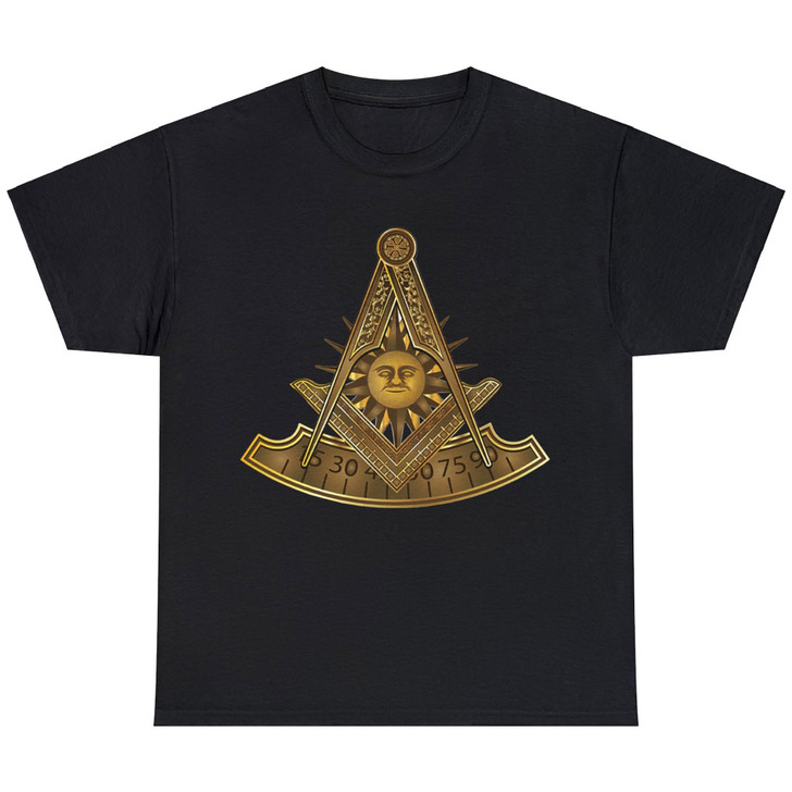 Masonic Past Master Sun Freemason Unisex T-Shirt S-5XL