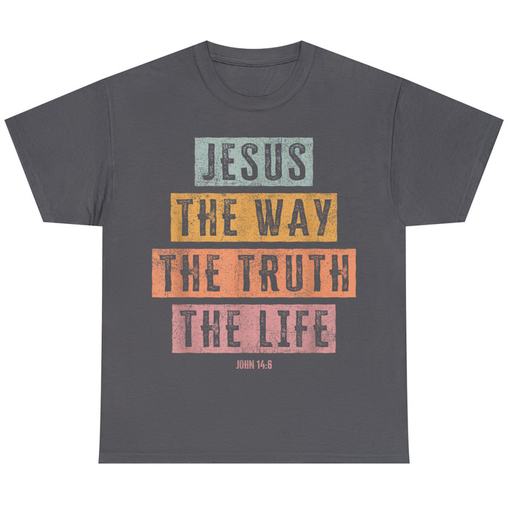 Christian T Shirt Women Men Jesus The Way Truth Life T-Shirt