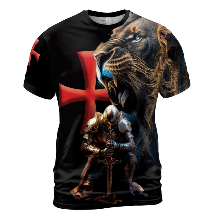 Mystic Lion Of Judah Honor Of Knight Templar Men's T-shirt S-5XL