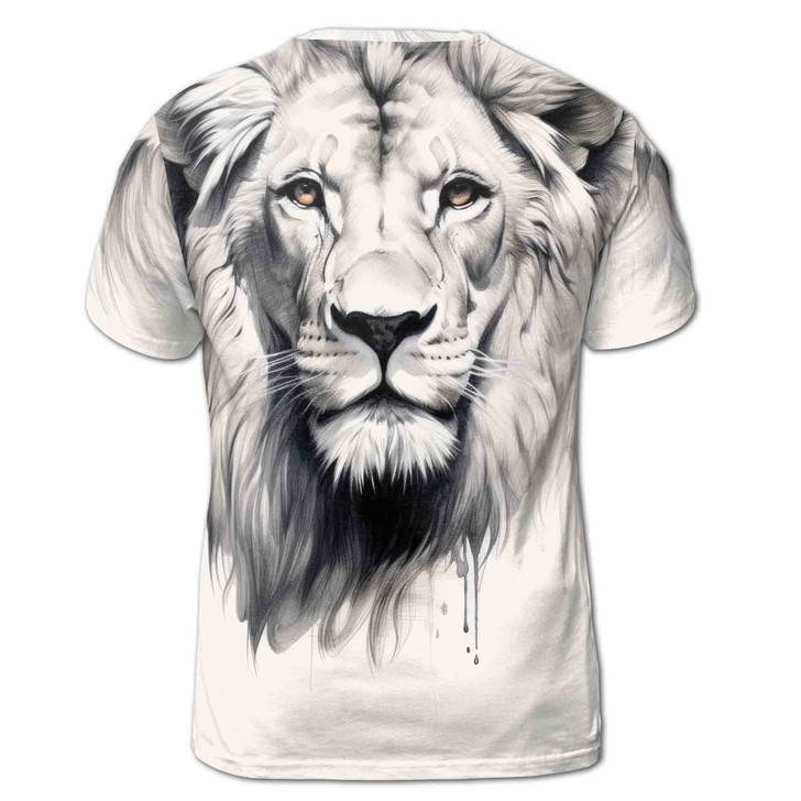 Grunge Lion Faith Retro Men's T-shirt S-5XL