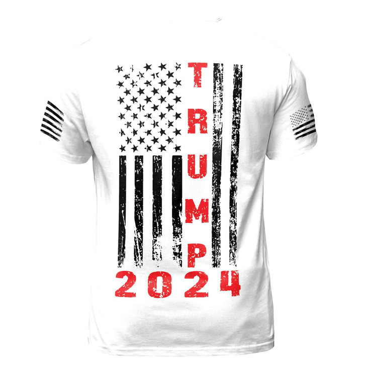 TRUMP 2024 Never Surrender America Men's T-shirt S-5XL