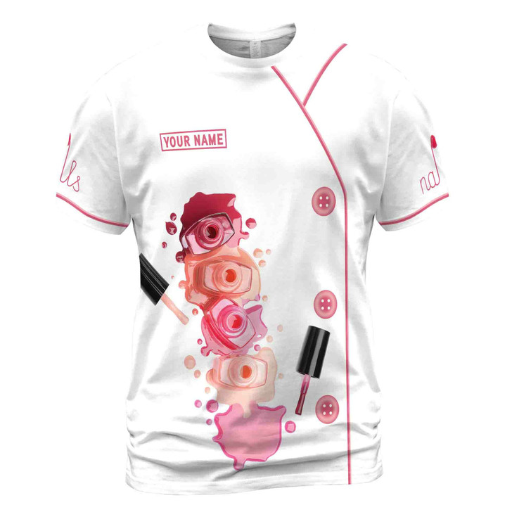 Nail Polish Custom Name Manicurist Nails Men's T-shirt S-5XL