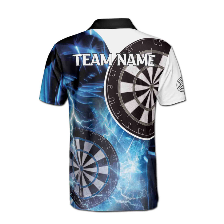 Personalized Darts Rebirth Phonix Lightning Blue Men's Polo Shirt S-5XL