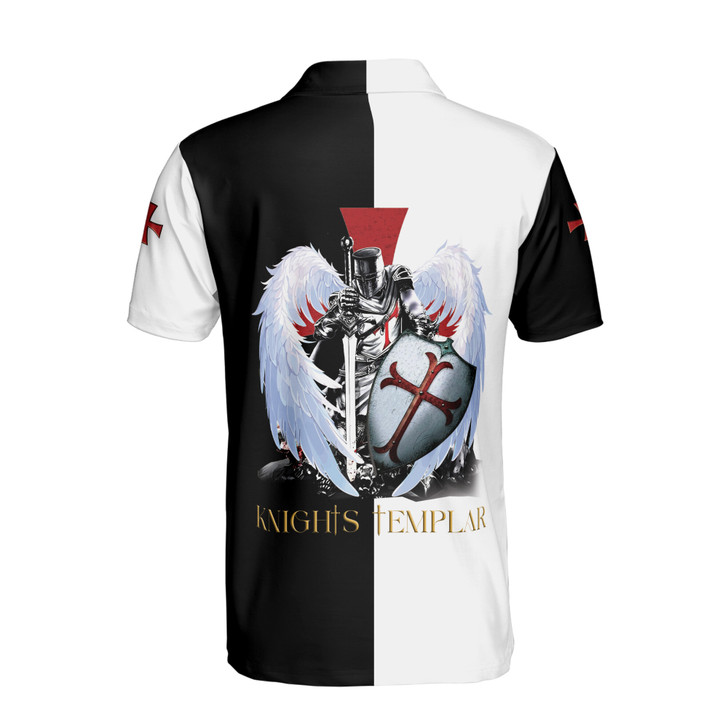 Knights Templar Christian Faith In Jesus Christ And God Men's Polo Shirt S-5XL