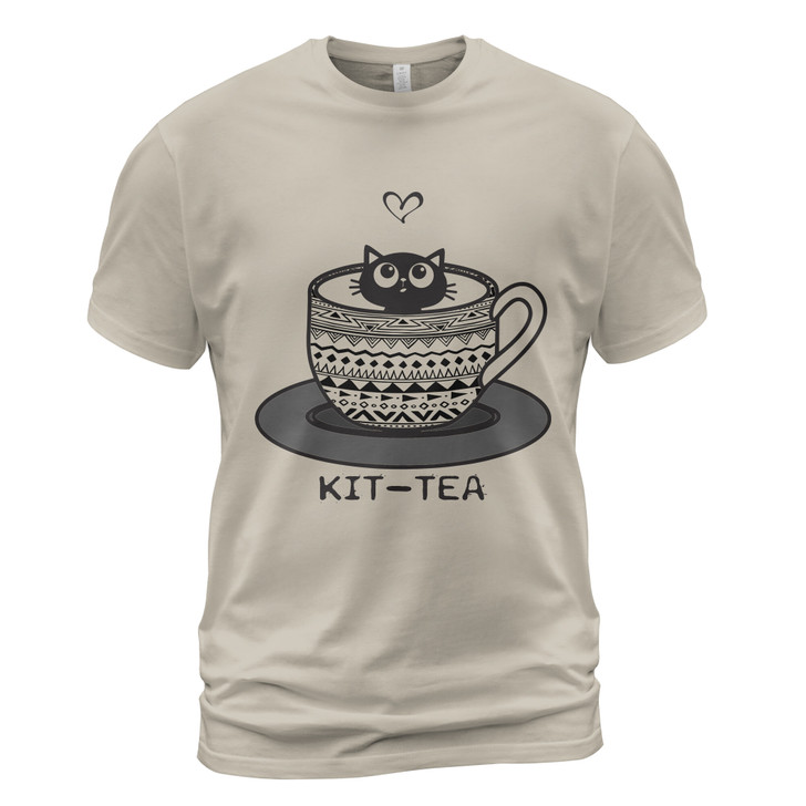 Funny Kit Tea Shirt, Cute Kitten Black Cat Shirt, Cat lover Gift