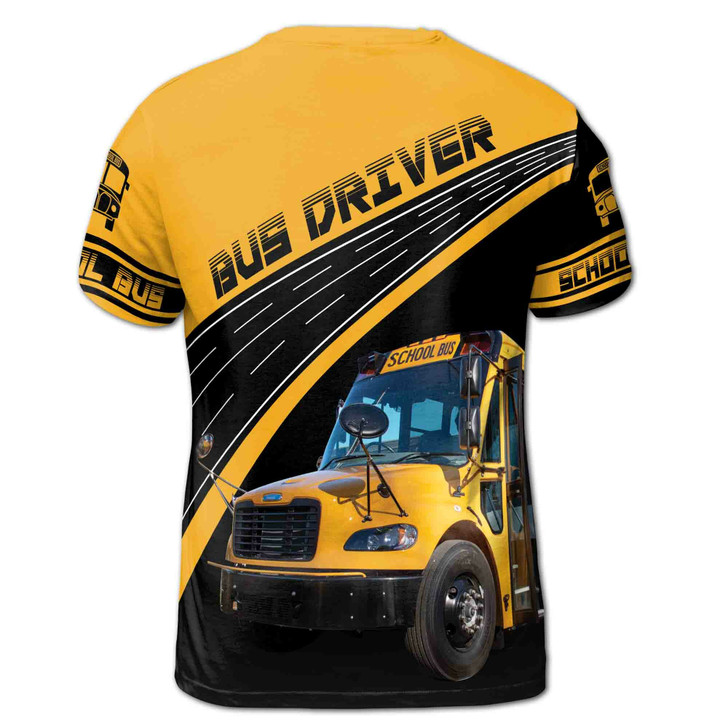 Custom Name School Bus Bus Driver Men's T-shirt S-5Xl