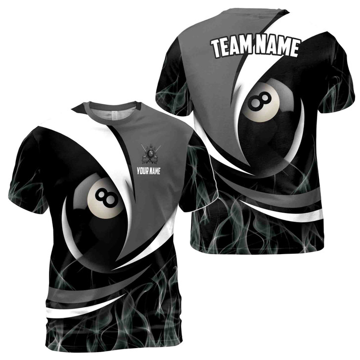 Personalized Basic Billiard Passion 8-Balls Men's T-shirt S-5XL