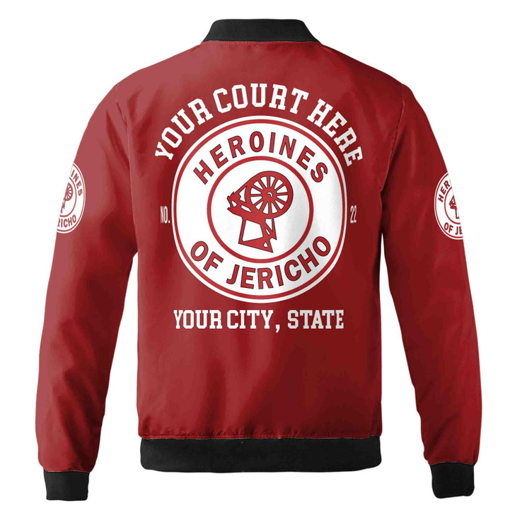 Custom Name HOI Heroines Of Jericho Freemasony OES Unisex Bomber Jacket S-5XL