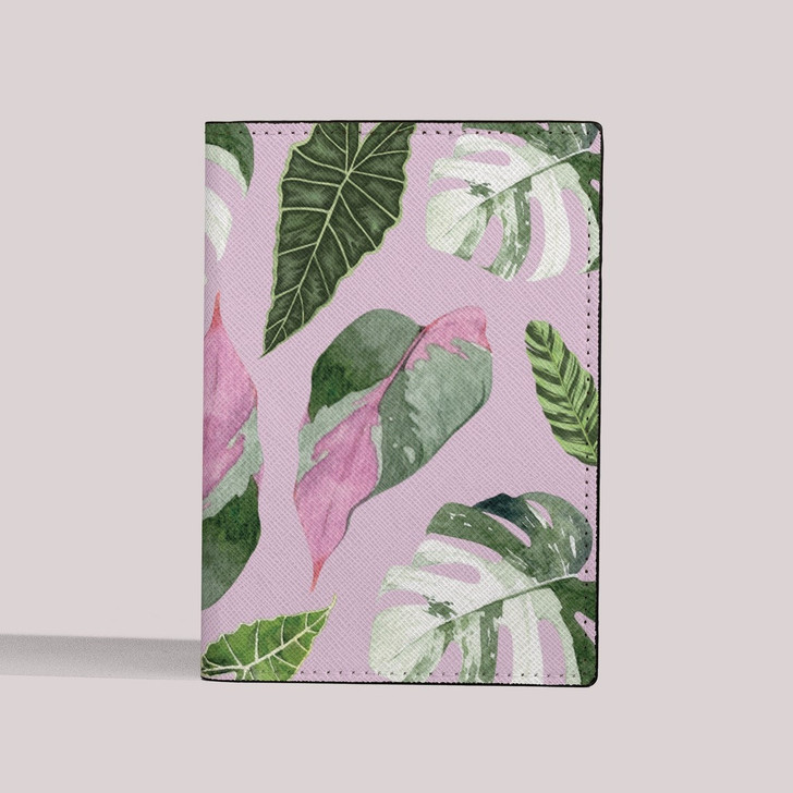 Passport Case Passport Wallet Watercolor Leaf Pattern Unique Passport case