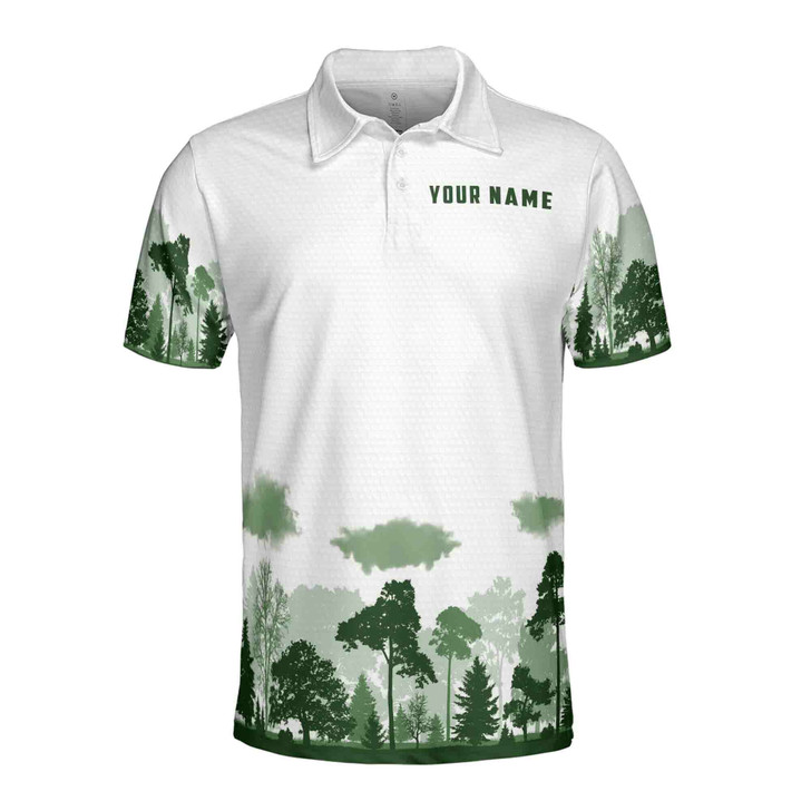 Custom Name Big Foot Sasquatch Looking For Golf Balls 3D Polo Shirt Size S-5XL