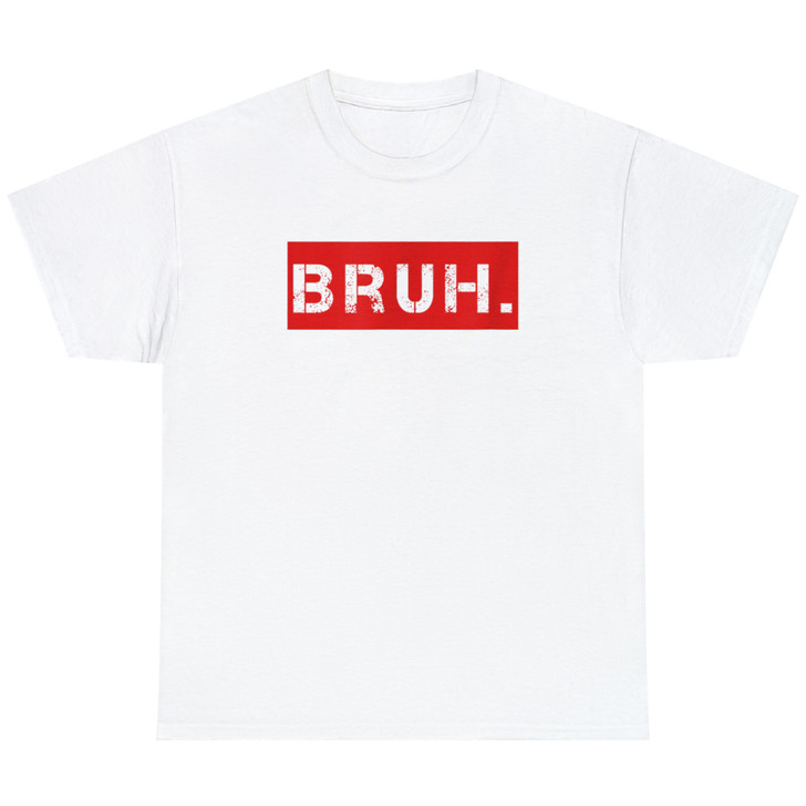 Bruh Meme Funny Saying Brother Greeting Men Short Sleeve T-Shirt