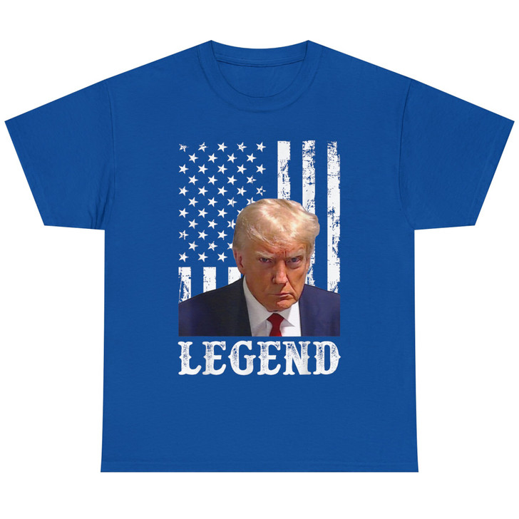 Donald Trump 2024 Mug Shot President Legend American Flag T-Shirt