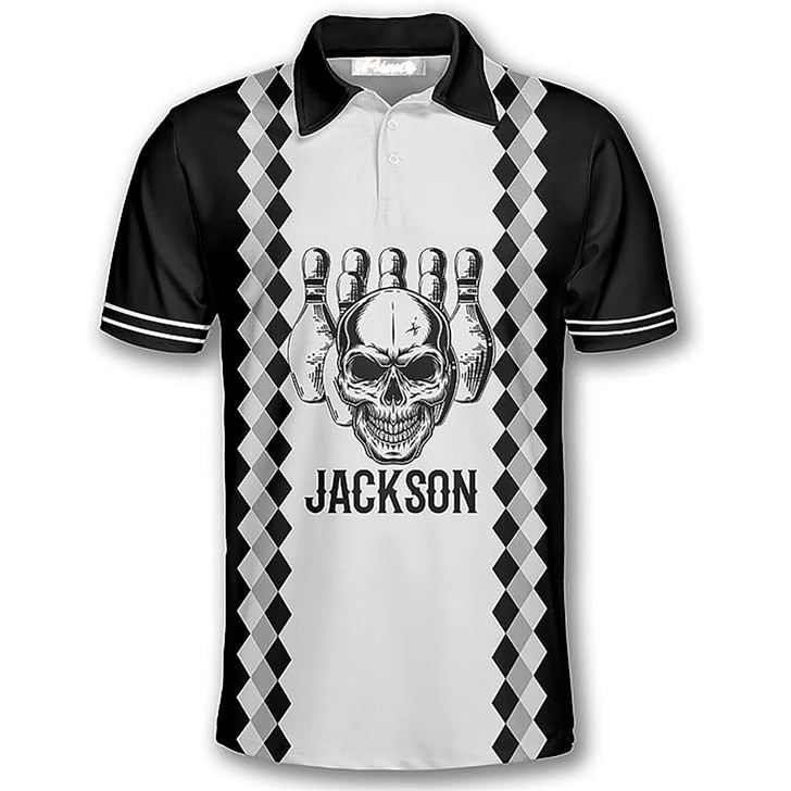 Real Grandpas Go Bowling Grandpa Dad Gift 3D Polo Shirt Size S-5XL
