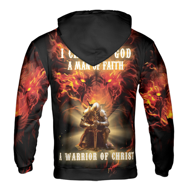 Shinning Knight With Lion of Judah Warrior Of Christ Hoodie S-5XL