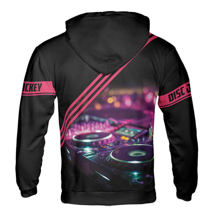 Custom Name Love Music DJ Disc Jockey Hoodie S-5XL