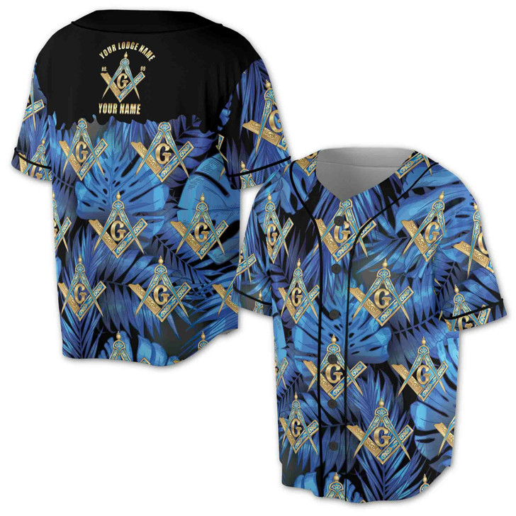 Personalized Freemasonry Master Mason Tropical Palm Tree Baseball Jersey S-5XL