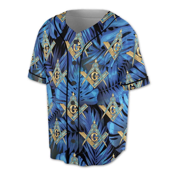 Personalized Freemasonry Master Mason Tropical Palm Tree Baseball Jersey S-5XL