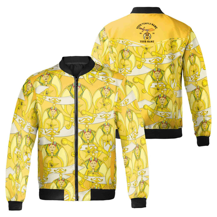 Customized Temple Mason Noble Shriners Bomber Jacket S-5XL