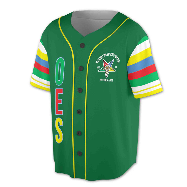 Personalized Order of the Eastern Star OES 1850 Baseball Jersey S-5XL