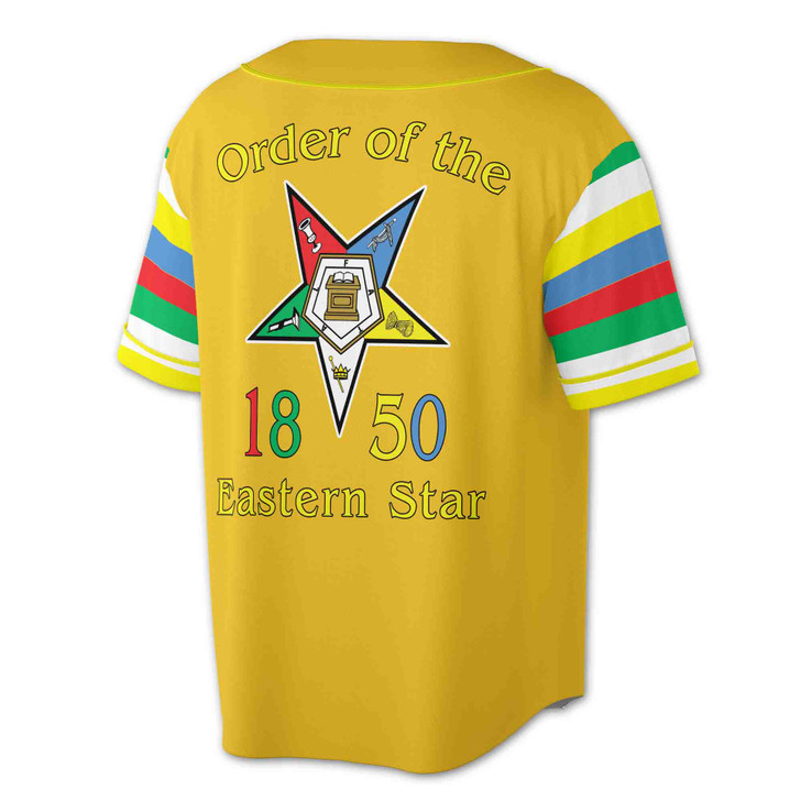 Personalized Order of the Eastern Star OES 1850 Baseball Jersey S-5XL