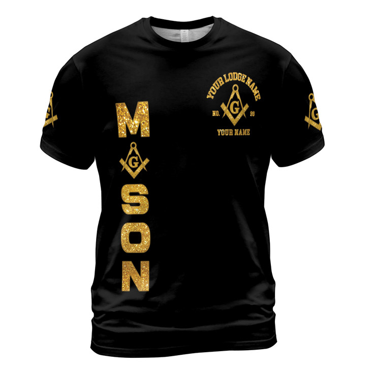 Customized Mason Prince Hall F&A.M Men's T-shirt S-5XL