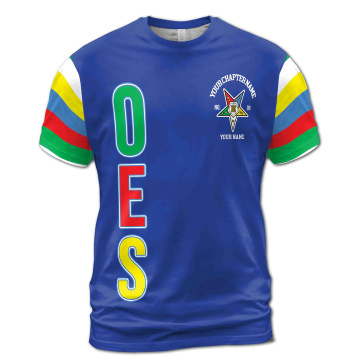 Personalized Order of the Eastern Star OES 1850 Men's T-shirt S-5XL