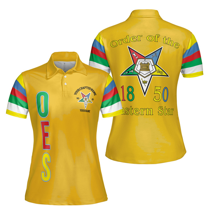 Personalized Order of the Eastern Star OES 1850 Women's Polo Shirt S-5XL