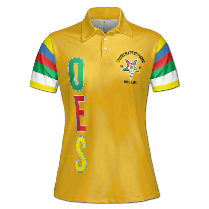 Personalized Order of the Eastern Star OES 1850 Women's Polo Shirt S-5XL