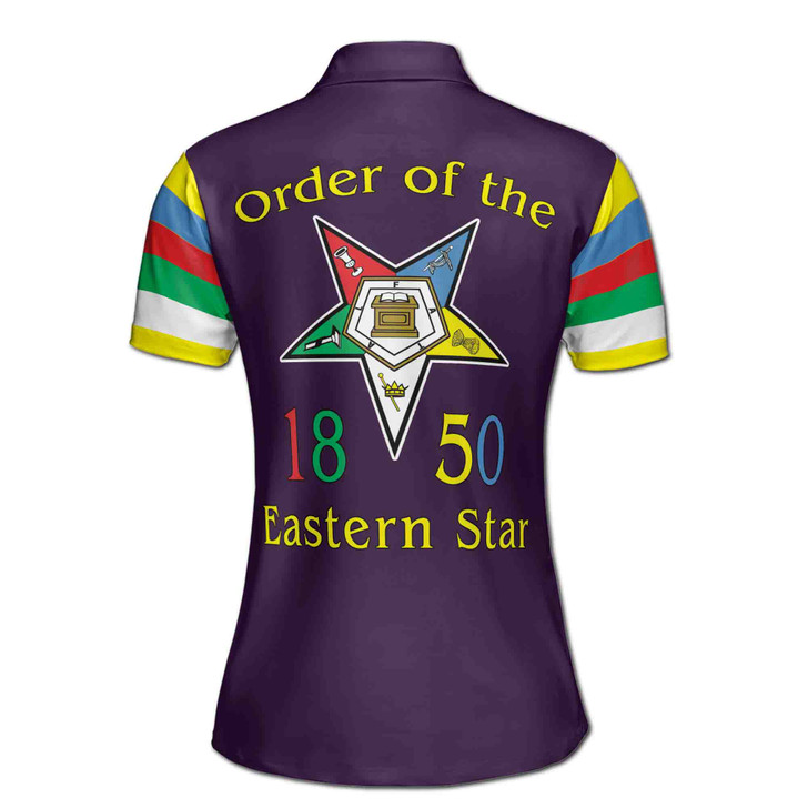 Personalized Order of the Eastern Star OES 1850 Women's Polo Shirt S-5XL