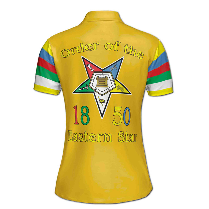 Personalized Order of the Eastern Star OES 1850 Women's Polo Shirt S-5XL