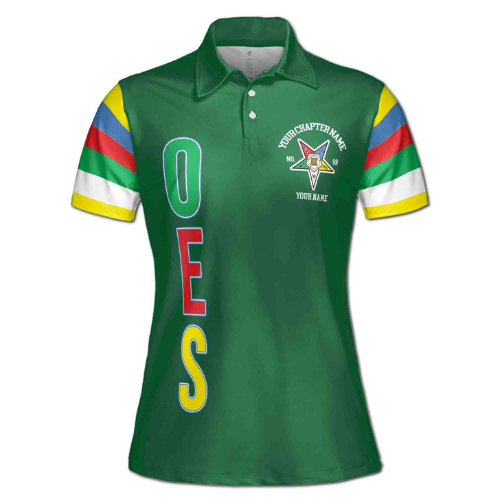 Personalized Order of the Eastern Star OES 1850 Women's Polo Shirt S-5XL