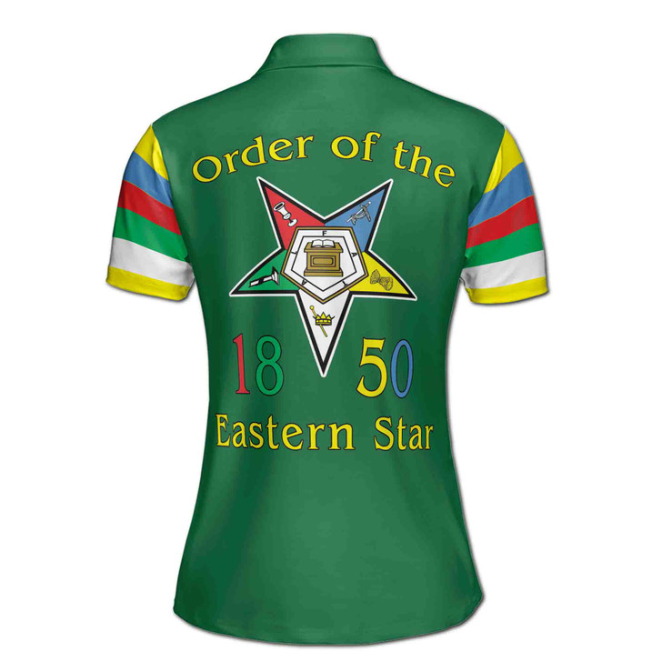 Personalized Order of the Eastern Star OES 1850 Women's Polo Shirt S-5XL