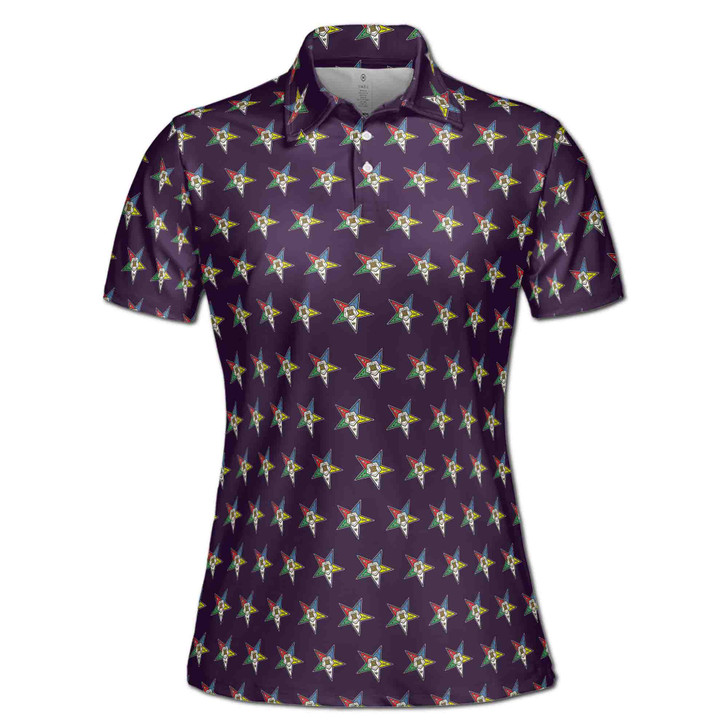 Custom OES Order of The Eastern Star Masonic Multi-color Women Polo Shirt S-5XL