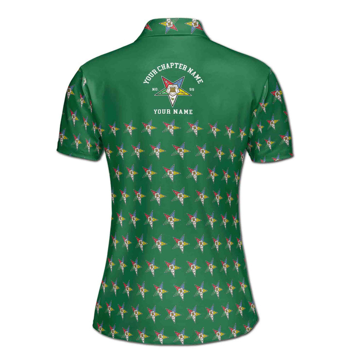 Custom OES Order of The Eastern Star Masonic Multi-color Women Polo Shirt S-5XL