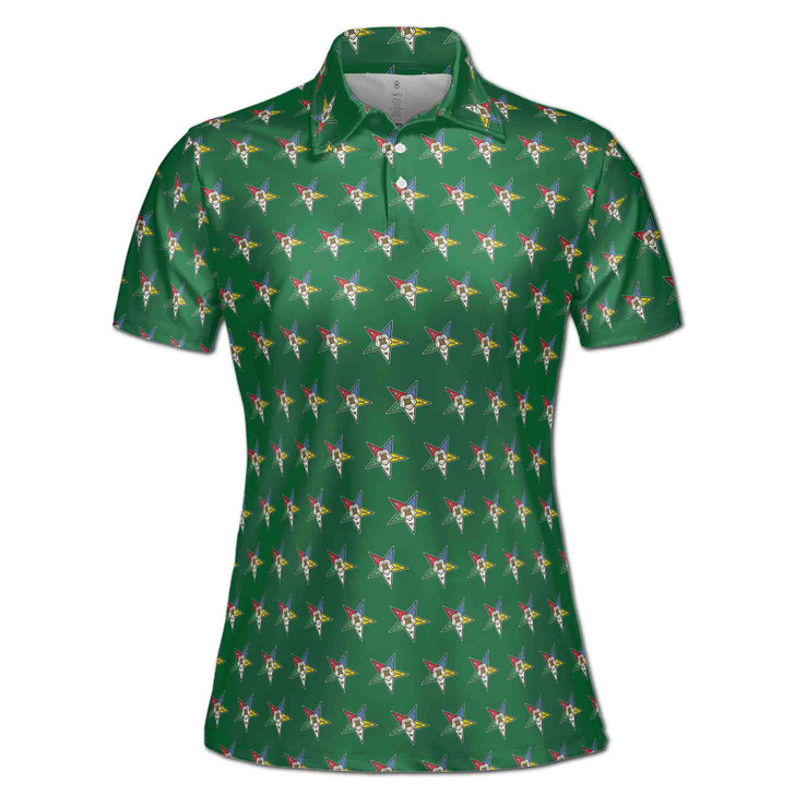 Custom OES Order of The Eastern Star Masonic Multi-color Women Polo Shirt S-5XL