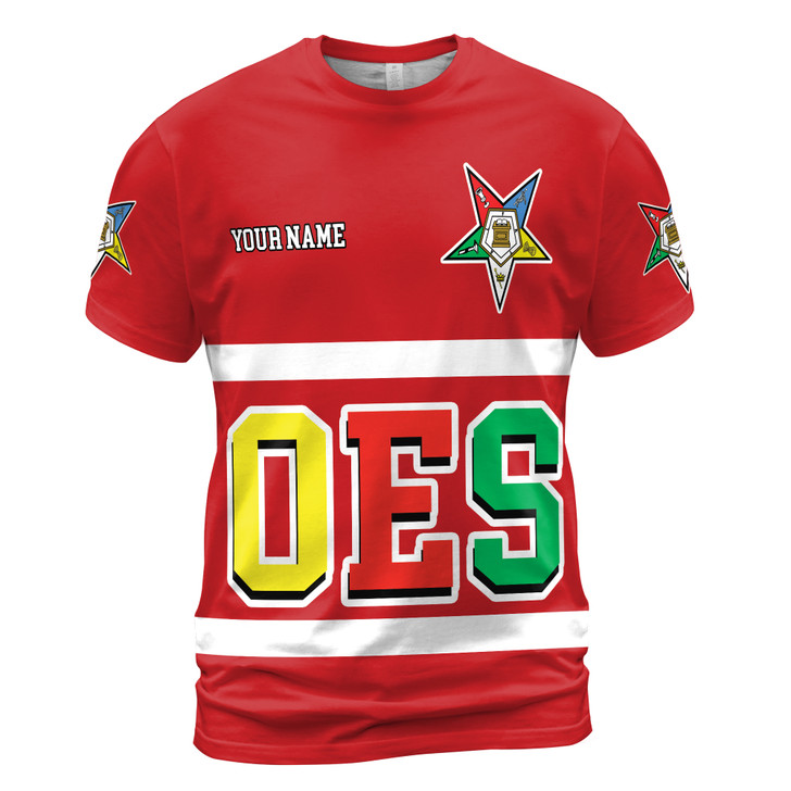 Personalized Multi-color Order of the Eastern Star OES AF&AM T-shirt S-5XL