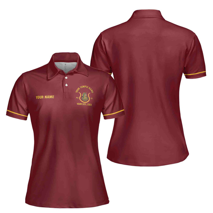 Personalized Imperial Court Emblem Multi Color Women's Polo Shirt S-5XL