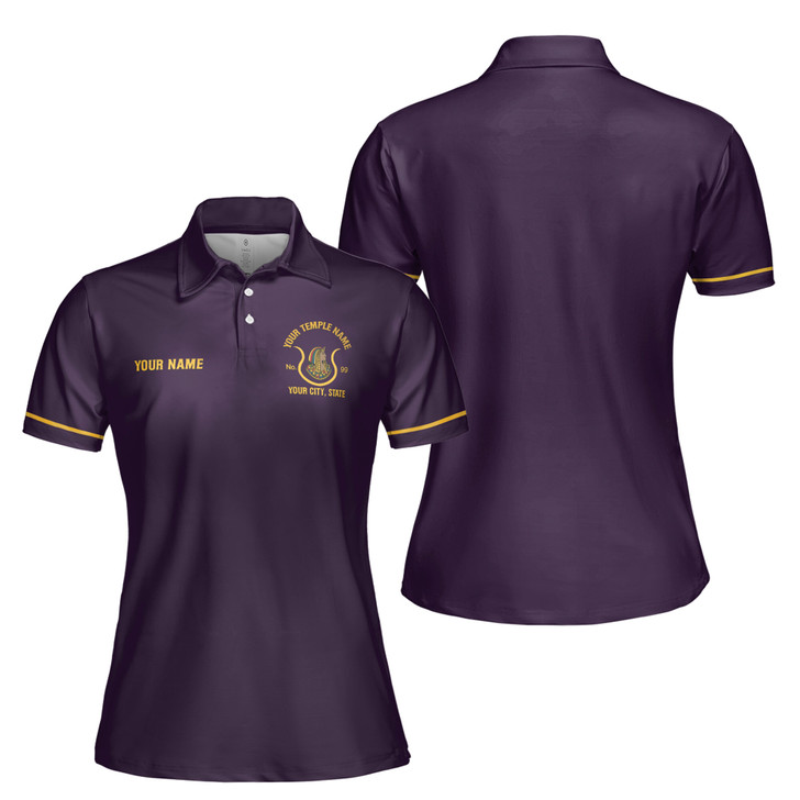 Personalized Imperial Court Emblem Multi Color Women's Polo Shirt S-5XL