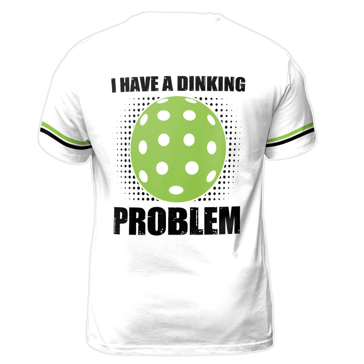 Custom Name I Having A Drinking Problem Argyle Pickleball Men's T-Shirt S-5XL