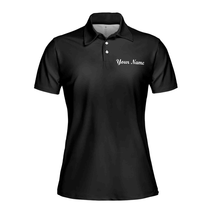 Custom Name Nail Junkie Leopard Print Women's Polo S-5XL