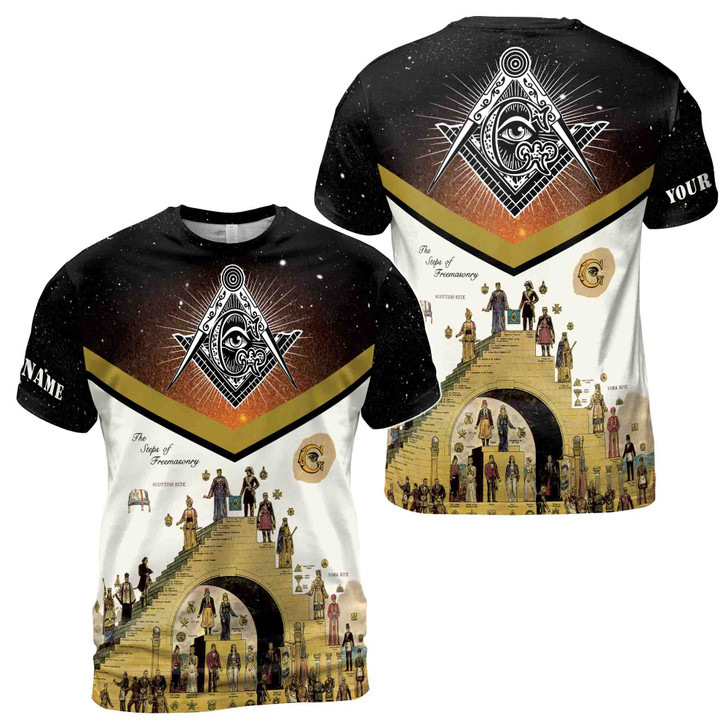 Freemasonry The Structure Of Freemasonry 3D T-Shirt S-5XL