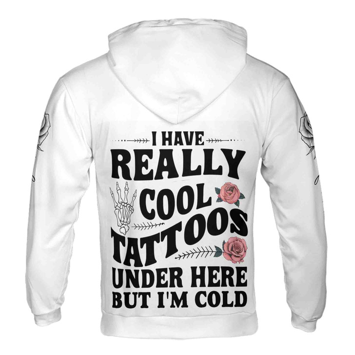 Custom name Really Cool Tattoos Under Here, Tattoo Artist Gift Hoodie S-5XL