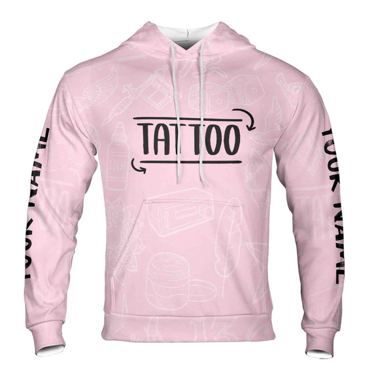 Custom name Really Cool Tattoos Under Here Unisex Hoodie, Funny Tattoo Lover Hoodie S-5XL