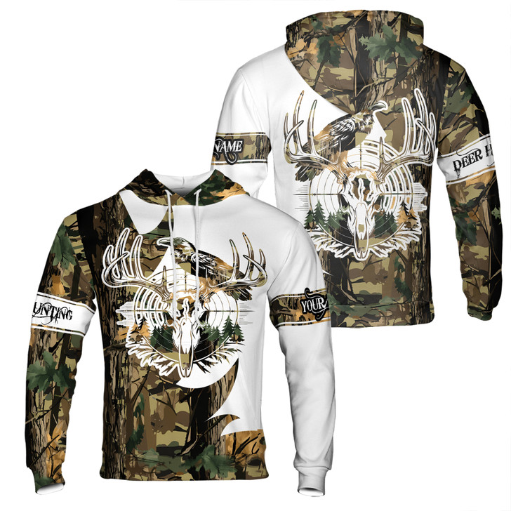 Customized Hunting with Stag Head Design Hunting Hoodie S-5XL