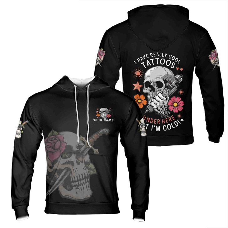 Custom Name Skull Tattoo Artist I Have Really Cool Tatttoos S-5XL