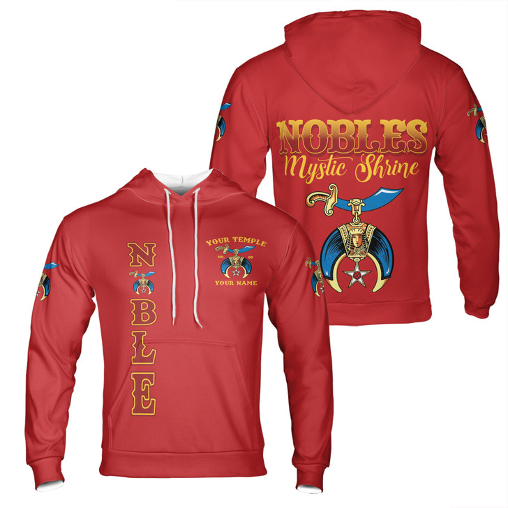 Personalized Mystic Shriner Noble Shriners Masonic Hoodie S-5XL