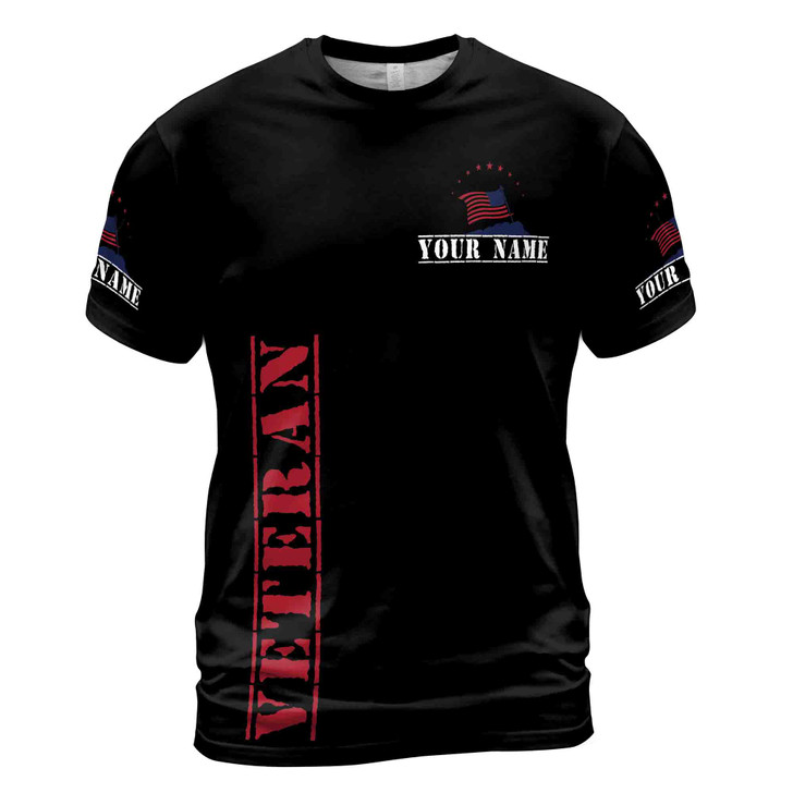 Custom I'm A Dad, Grandpa and A Veteran, US Army Vet 3D T-shirt